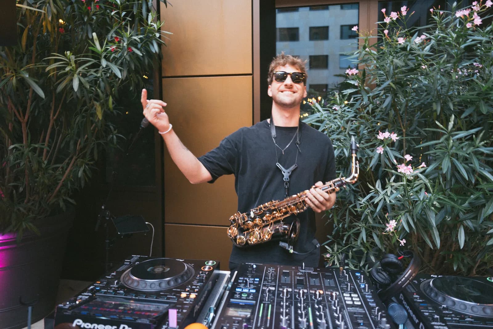 DJ-Booth auf einem Event